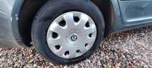 Opony 195/65/15, felgi stalowe 5x112 VW, Skoda, Seat, kołpaki