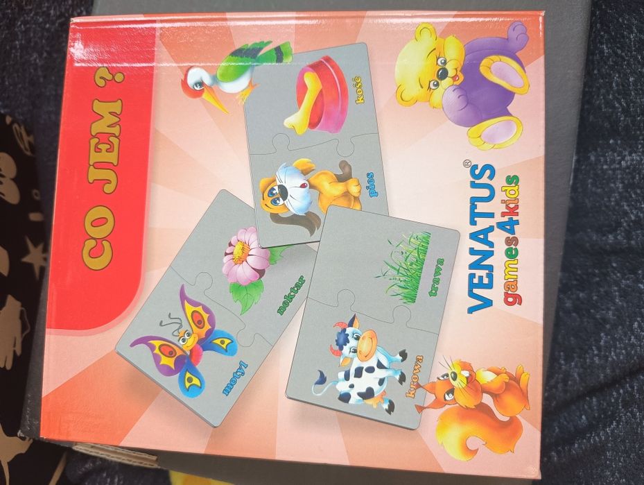 Gra logiczna puzzle  Co jem