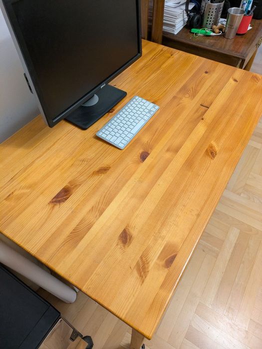 Biurko IKEA z litego drewna