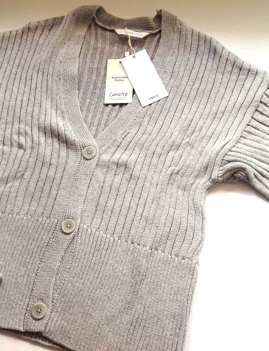 MANGO Teen krótki kardigan sweter crop 14 15 16 lat