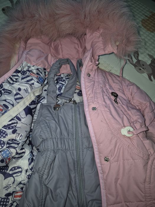 Костюм зима курточка комбез 68-74