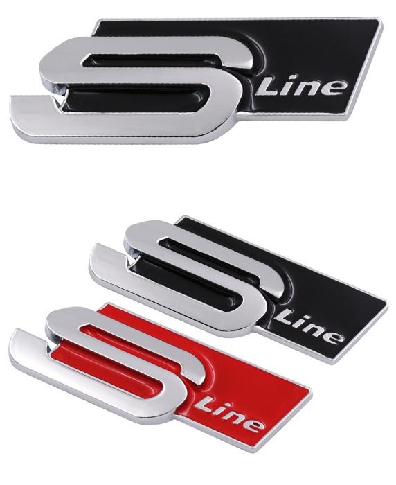 Símbolos Audi S-line  Modelos para Grelha-Laterais-Volante e Traseiros