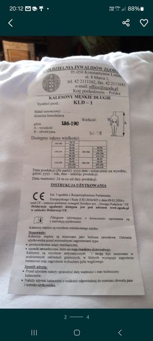 Kalesony męskie długie