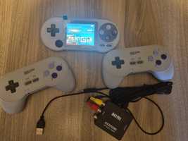 Konsola Retro Emulator Data Frog SF2000 + 2 pady + AV HDMI