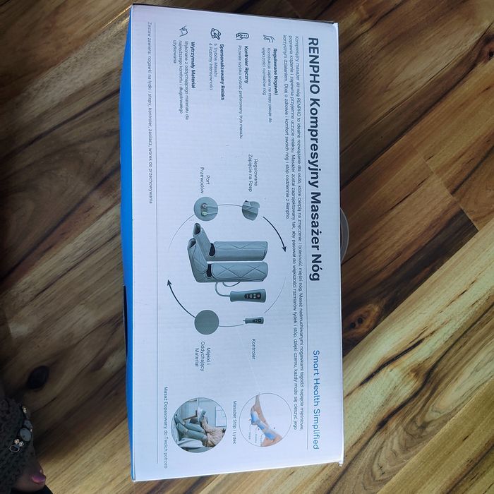 Kompresyjny masażer stóp i łydek