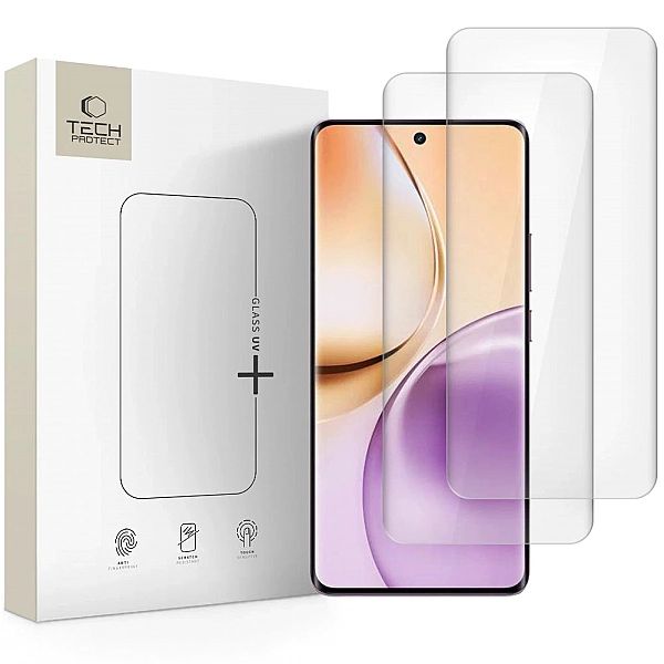 Szkło hartowane Tech-Protetect Glass UV+ 2-pack na Realme 14 Pro 5G -