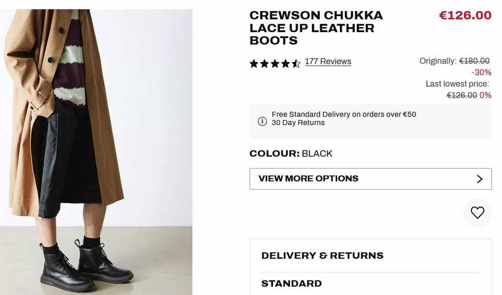 Чоботи чоловічі  Dr. Martens, 43р