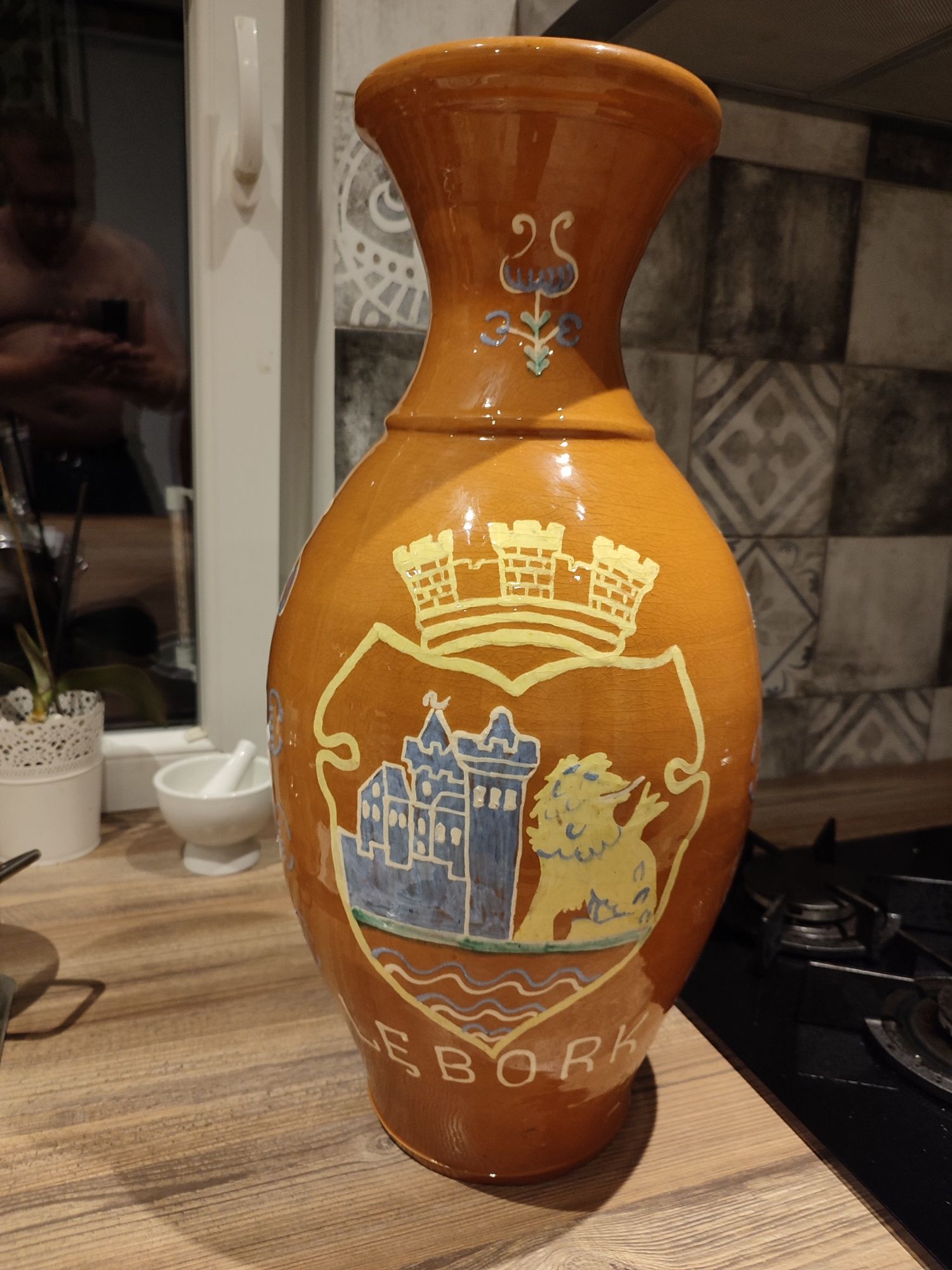 Antyk, wazon 100 lecie PZW Lębork 1979r.
