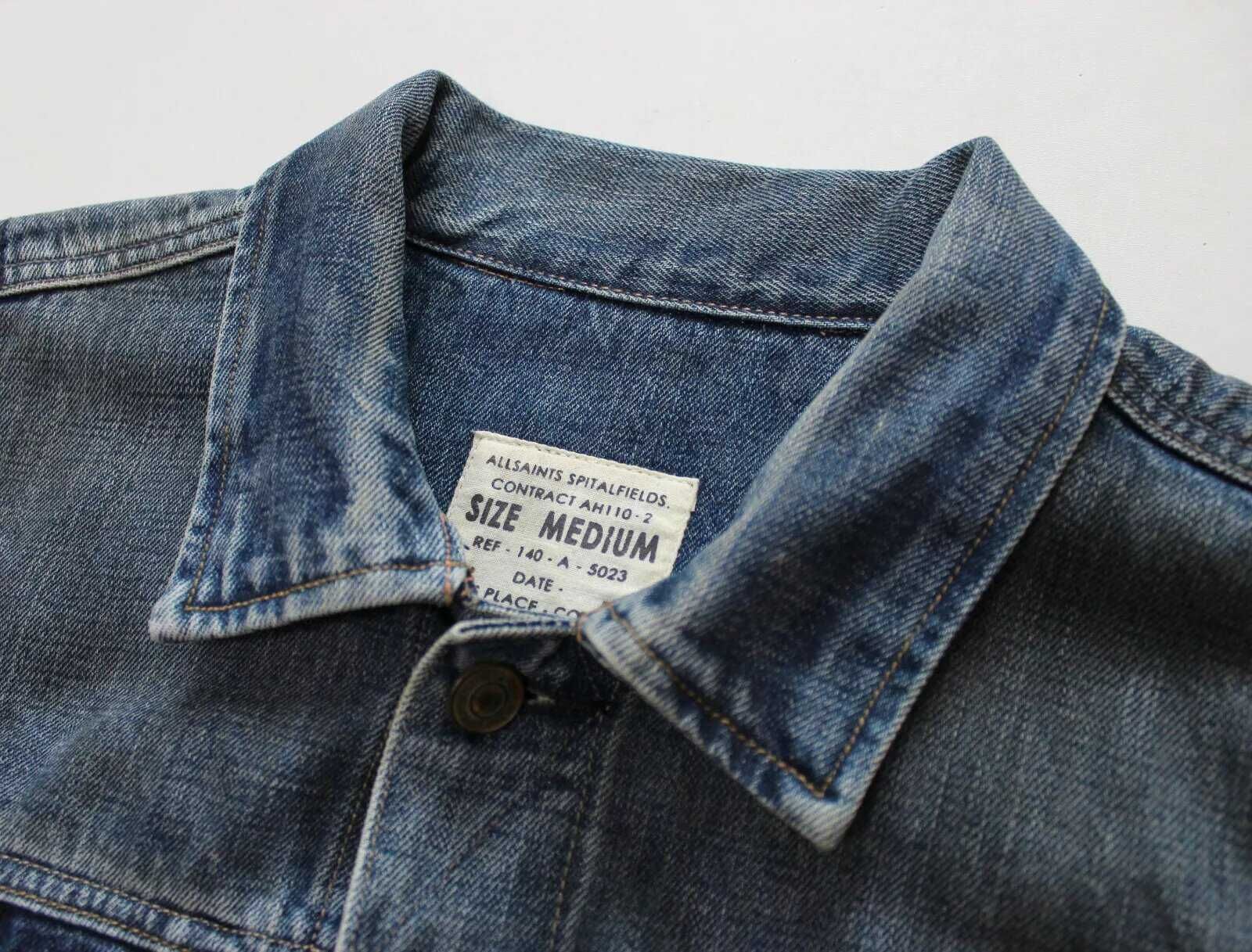 Оригінальна джинсова куртка з dirty washed ефектом від Allsaints