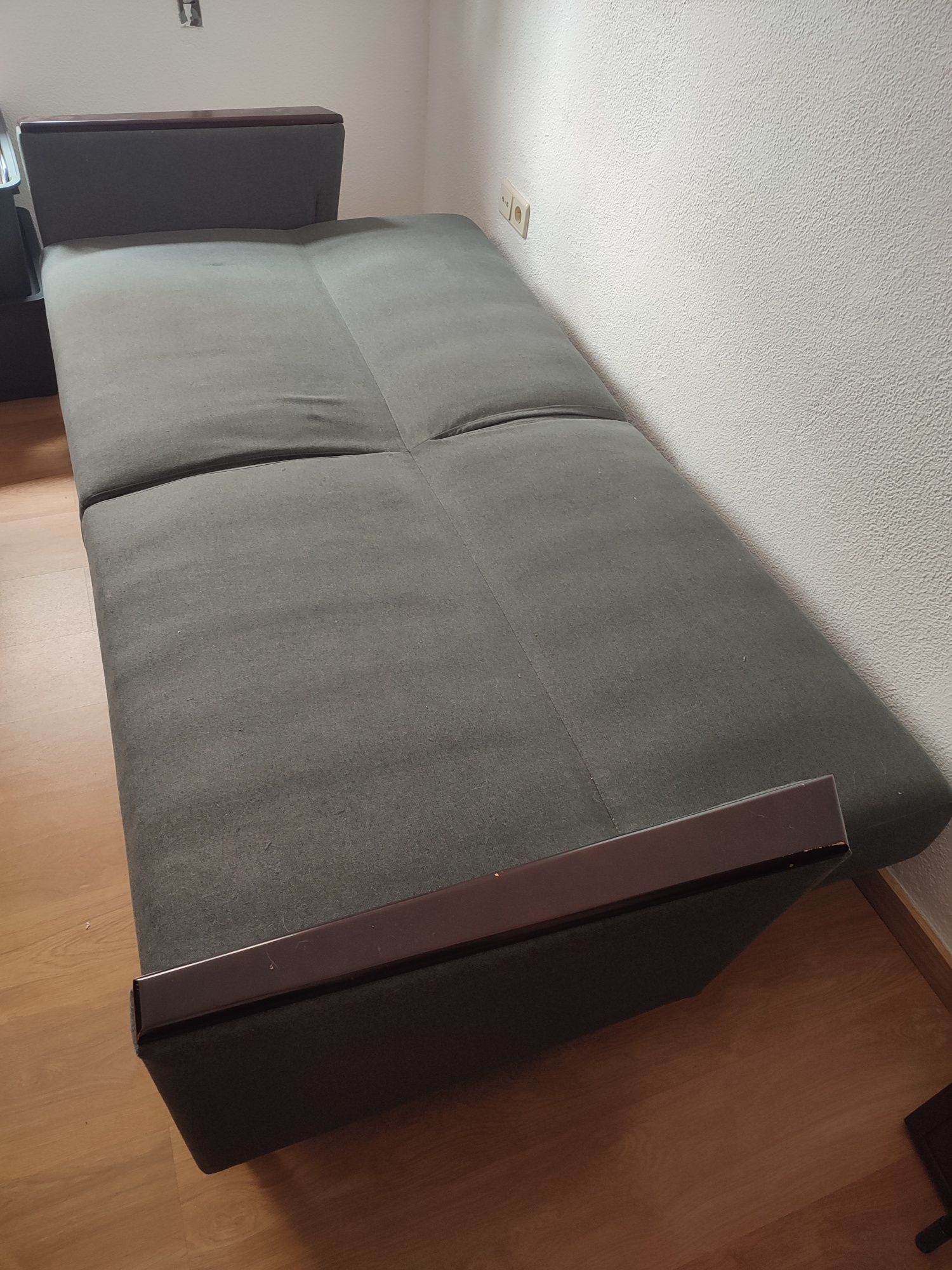 Sofá-cama cinzento Conforama