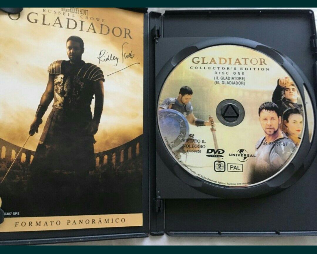 Gladiador Filme Edição Especial 2 Discos de 9 GB - Dolby Digital 5.1 - Ridley Scott (Portes CTT GRÁTIS)