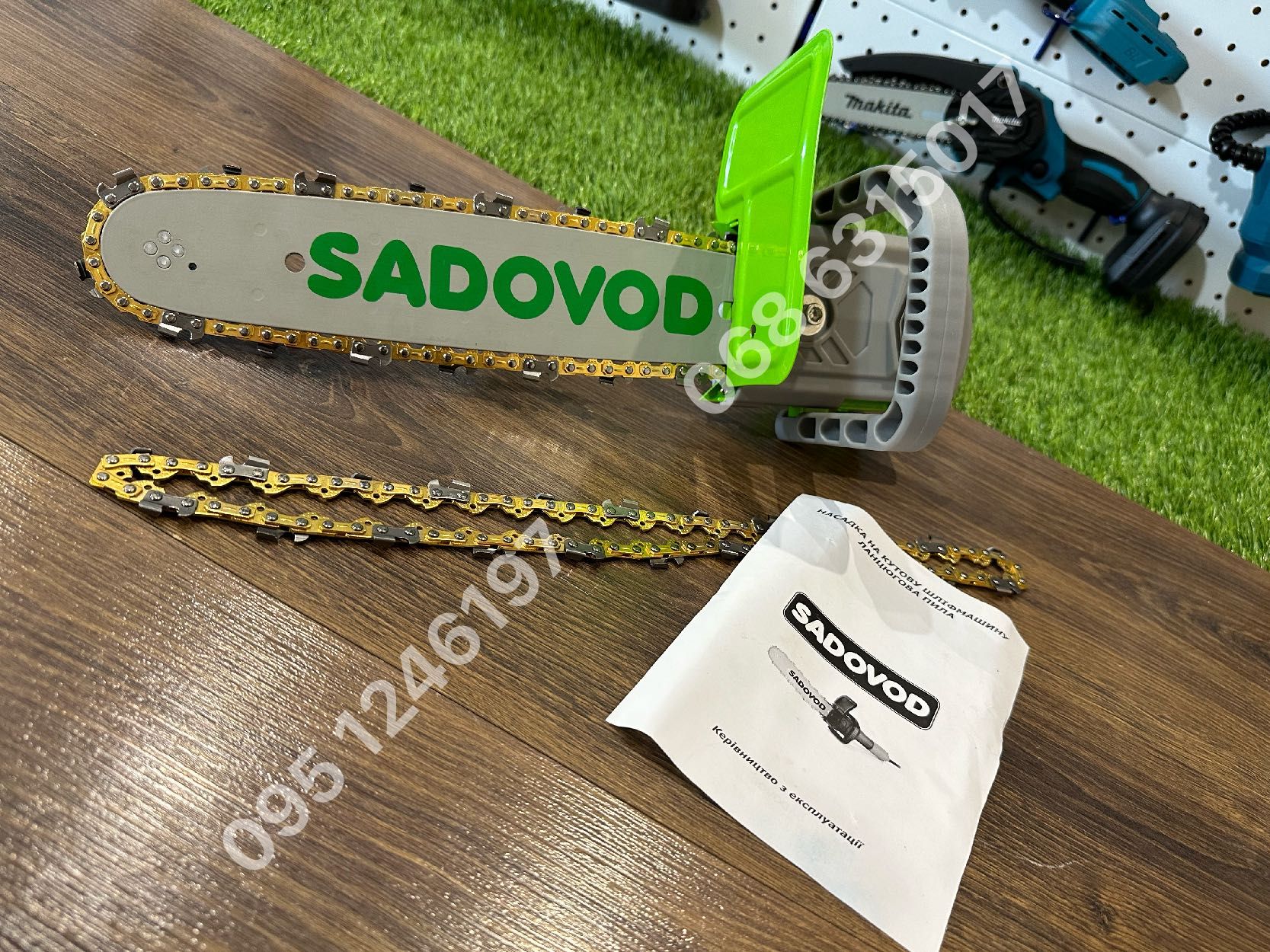 Аккумуляторная Болгарка Makita DGA504 2АКБ 8Ah + насадка пила Sadovod