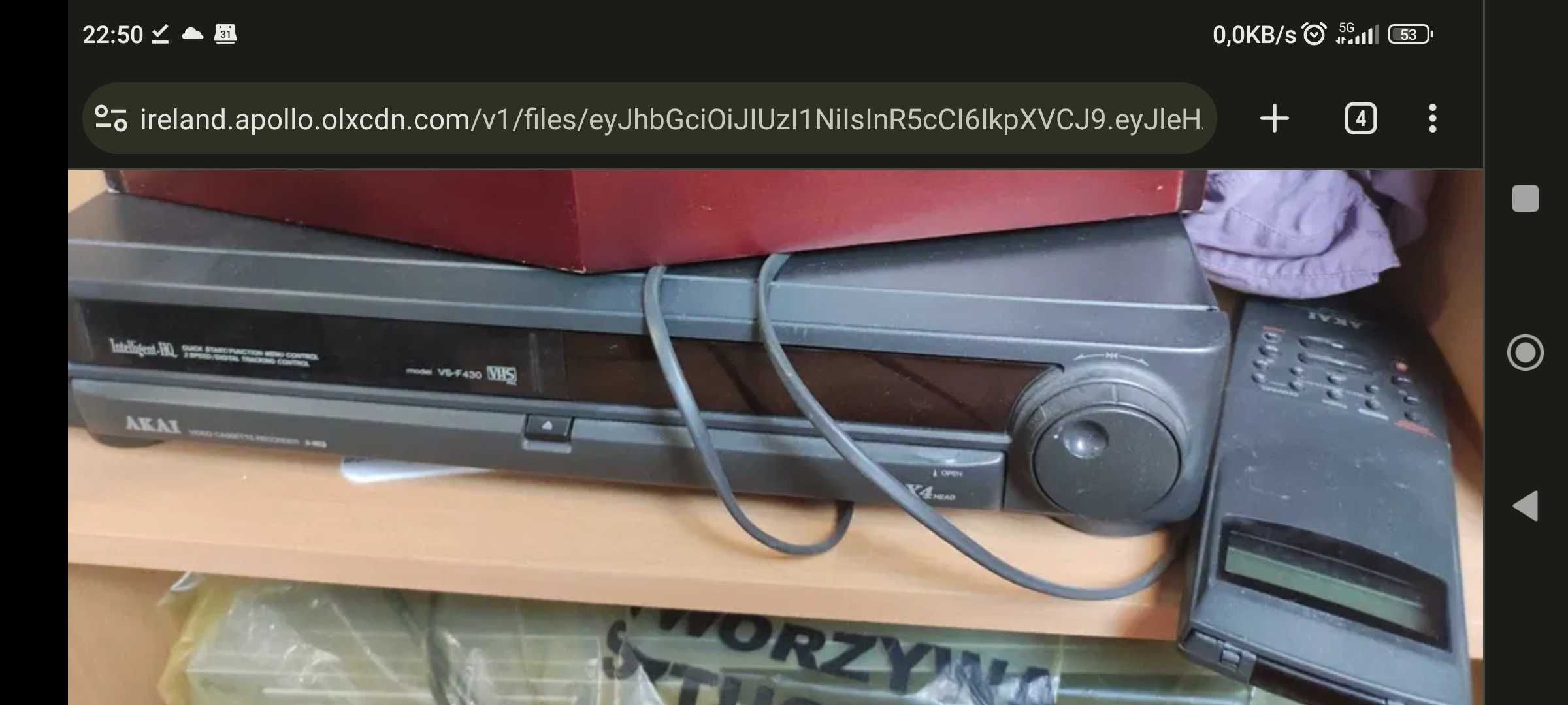 Magnetowid 4głowicowy VHS video