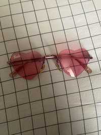 Розовые очки сердечки «Барби»