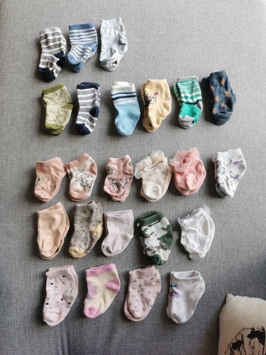 Zestaw skarpetek 24 sztuki - rozmiar 0-12 miesięcy