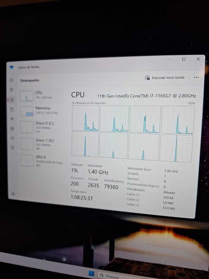 Portátil LG gram - Processador i7, 16 GB RAM, Nvme 512 GB e Nvme 2 TB