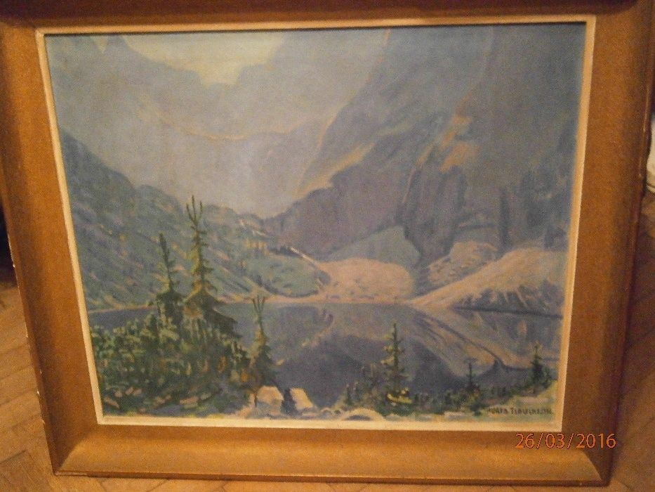 Obraz Morskie Oko , Terlecki , płótno, olej , wym. 110x90 cm.