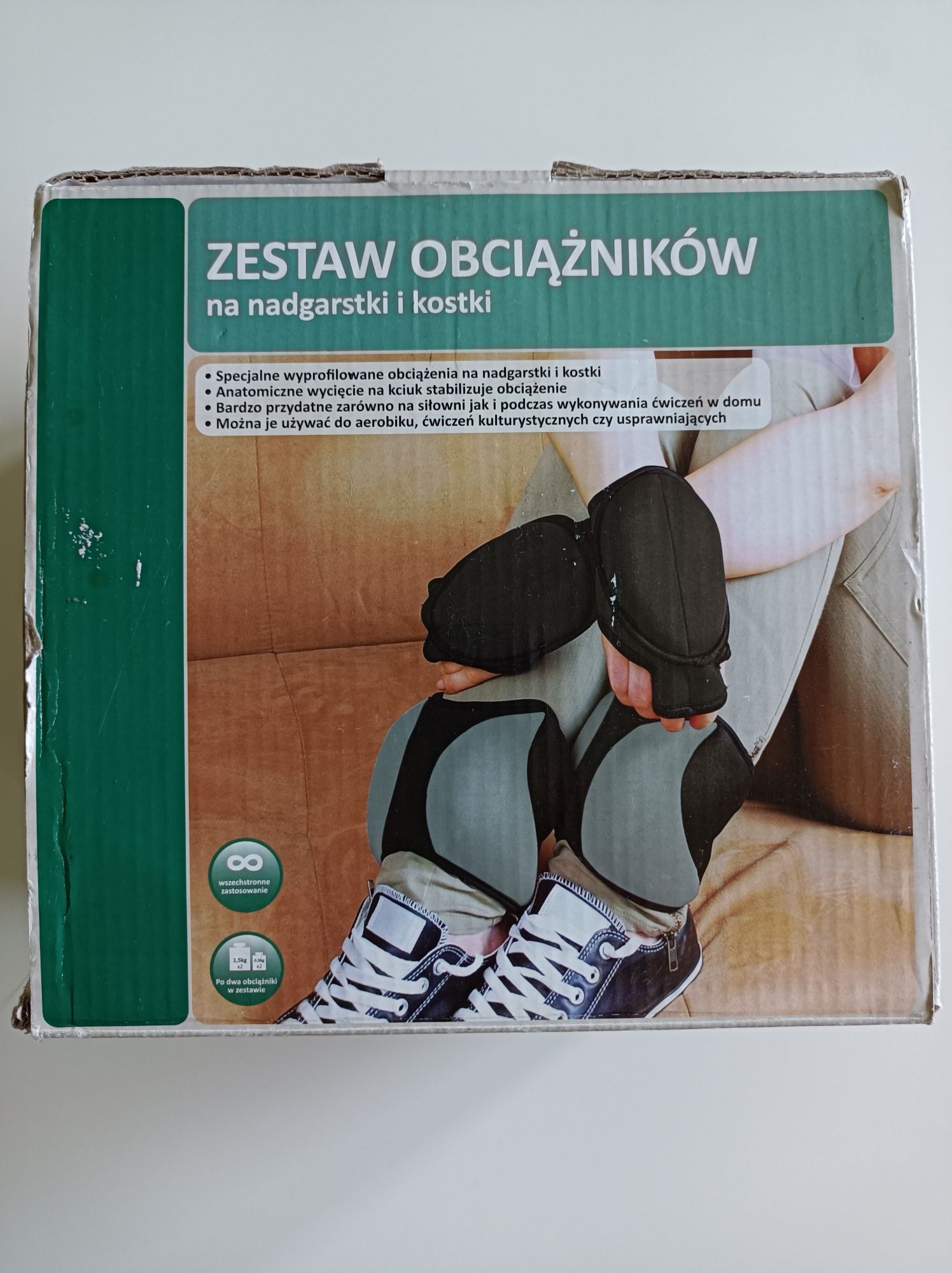 Zestaw obciążników na nadgarstki i kostki 1.5 i 0.5kg