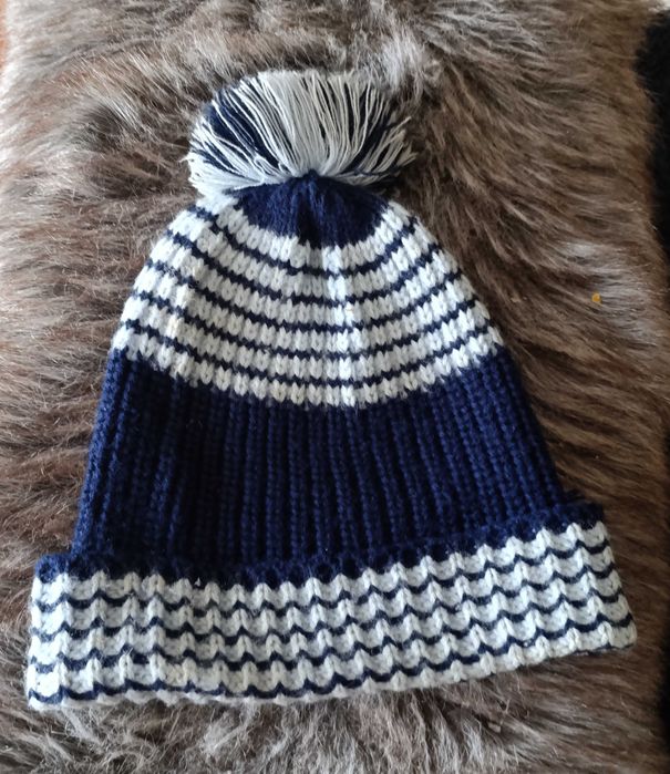 Gorro em malha, com pompom, especial para a neve, Adulto - Unissexo