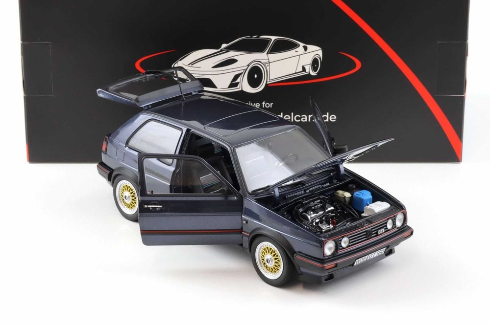 VW Volkswagen Golf II 2 GTI 1988 Helios Blue Limit 500 Norev 1:18