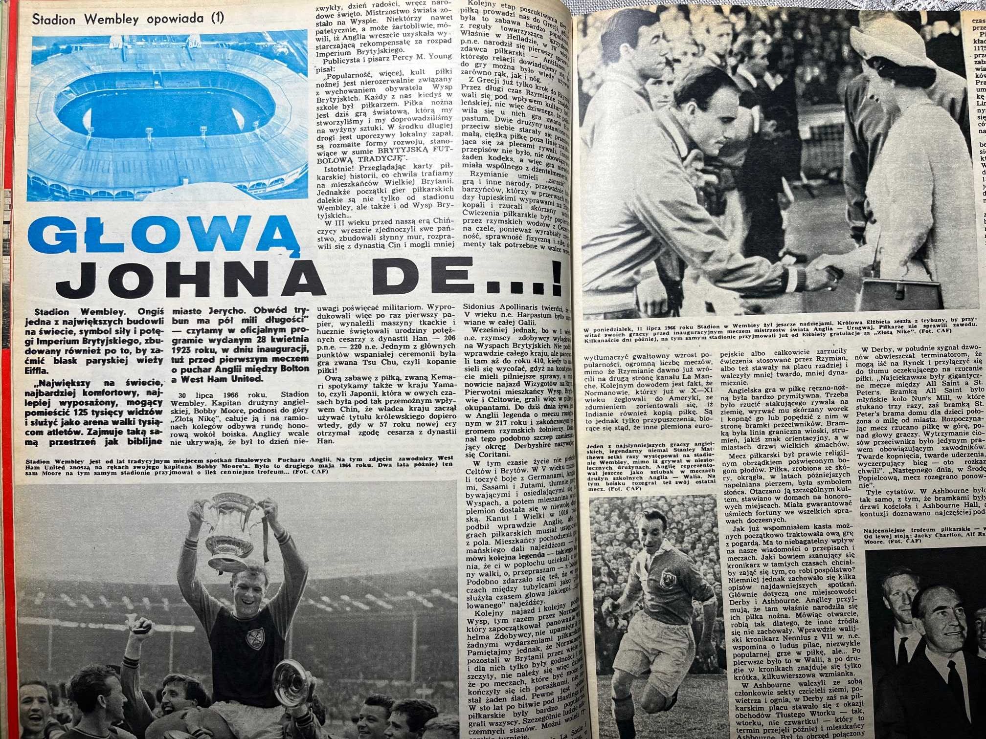 Sportowiec czasopismo  rocznik z 1973 roku