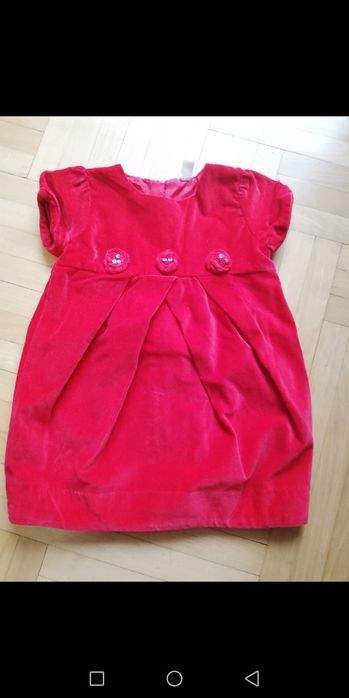 Sukienka świąteczna czerwona smyk cool club r 86