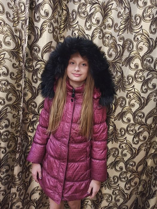 Зимнее пальто, зимняя курточка на девочку 130 см