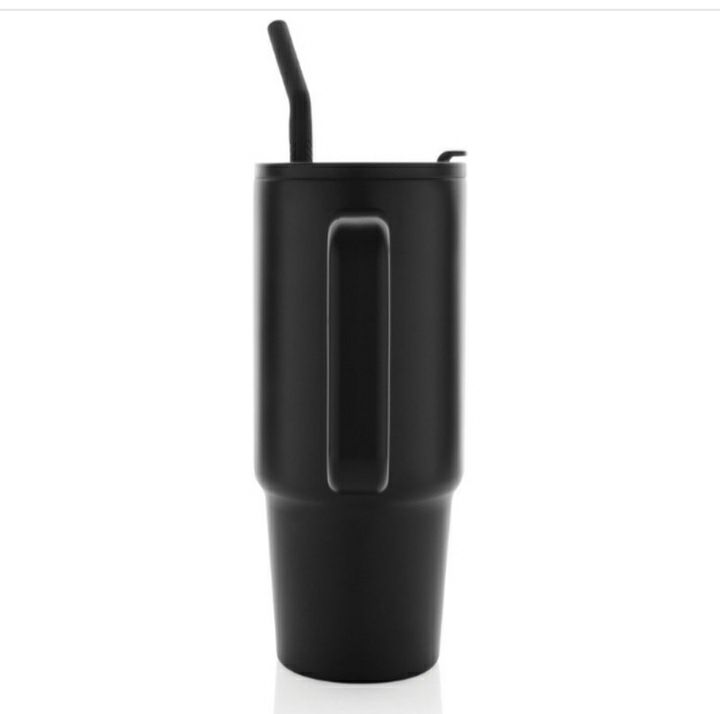 Kubek termiczny z rurką zamykany 900 ml