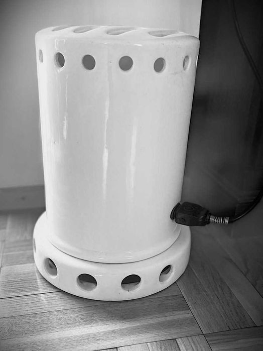 Grzejnik piecyk elektr. śliczny Palux porcelana antyk loft sprawny