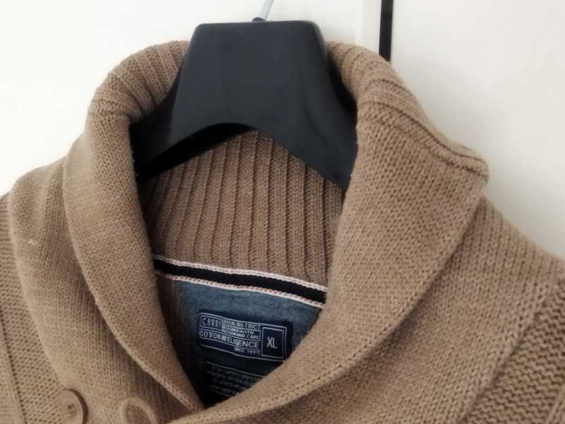 Męski sweter CARRY beżowy rozmiar XL