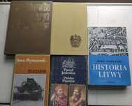 Zestaw pięciu książek historycznych