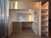 Łóżko z biurkiem SMASTAD IKEA