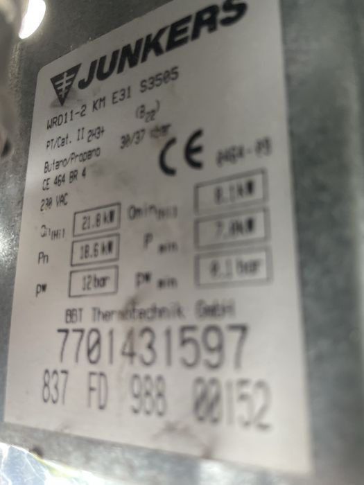 Esquentador Ventilado Junkers – 11 Litros