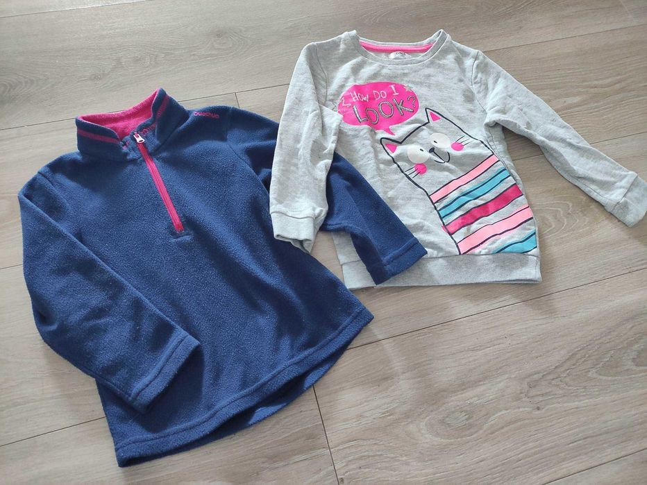 bluza z kotem i polar quechua 104
