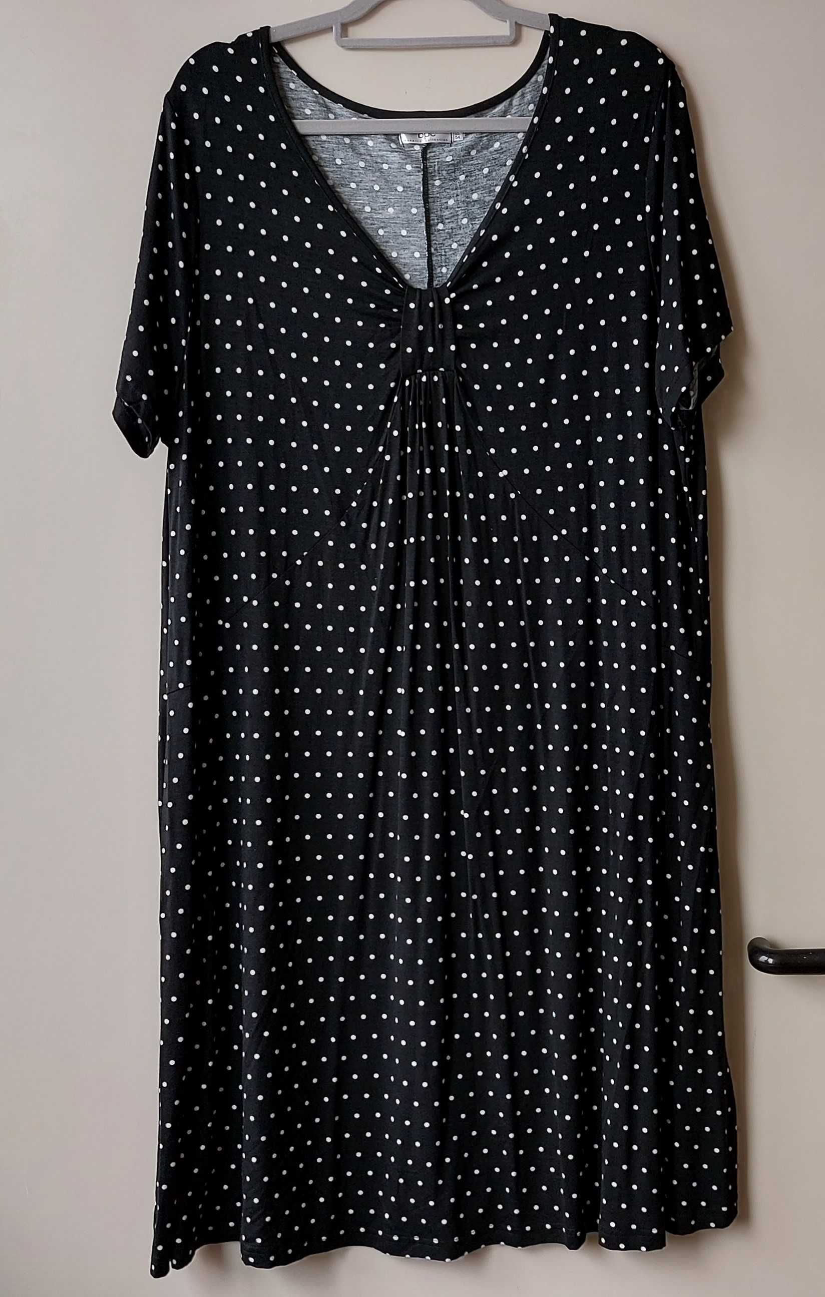 Sukienka z wiskozy, bonprix r.52/54, bez metki, nienoszona  czarna