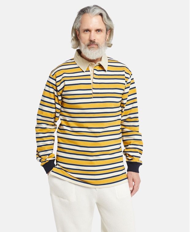 Gucci Koszulka polo z dlugim rękawem Kolor Żółty