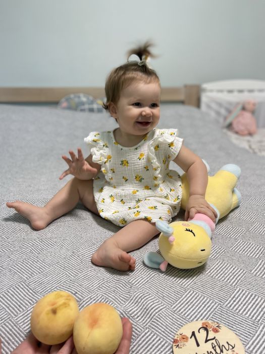 Конвертик конверт на виписку ковдра муслін білий жовтий