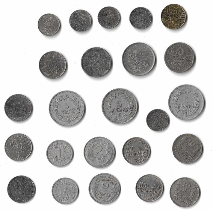 PROMOÇÃO: 24 Moedas Francesas