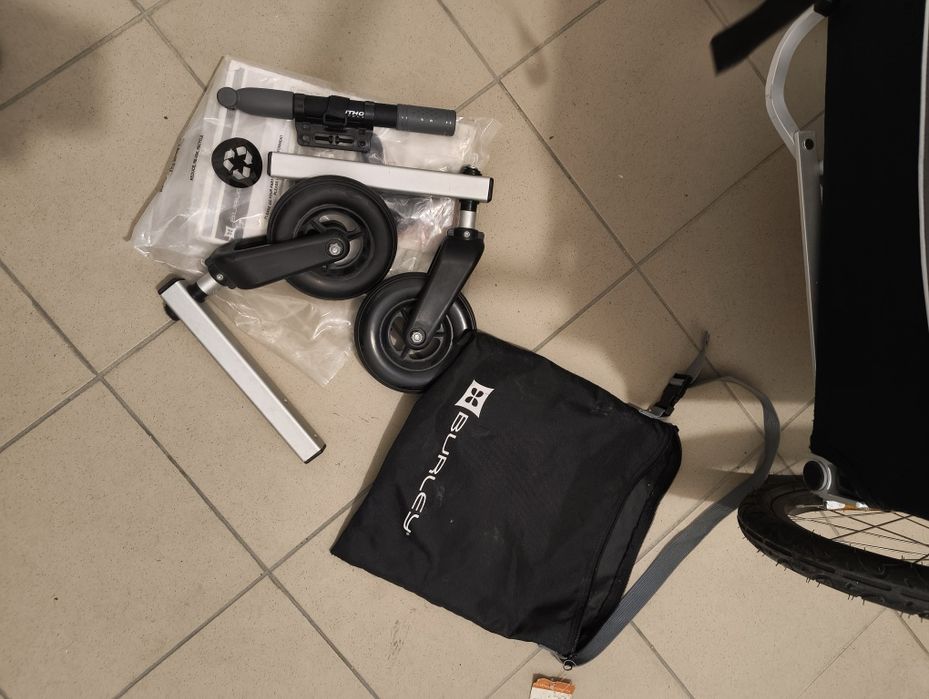 Przyczepka rowerowa Burley D'Lite 2 osobowa 2w1 kompletna