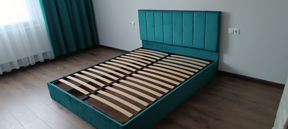 Двоспальне ліжко двуспальная кровать односпальне ліжко з ламелями