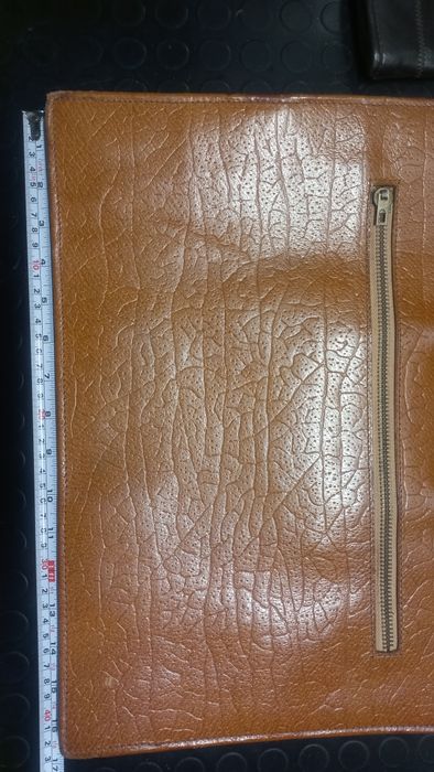 Stara skórzana aktówka PRL