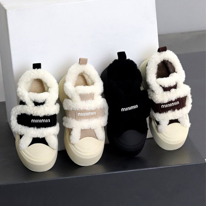 Женские угги лоферы автоледи Miu Miu