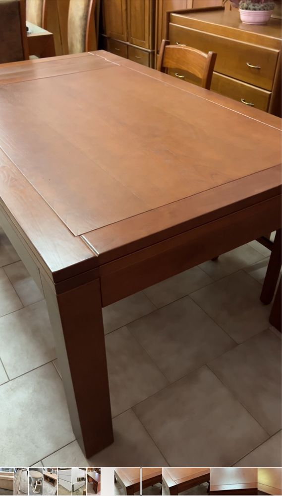 Conjunto mesa, secretaria, cadeiras, armario