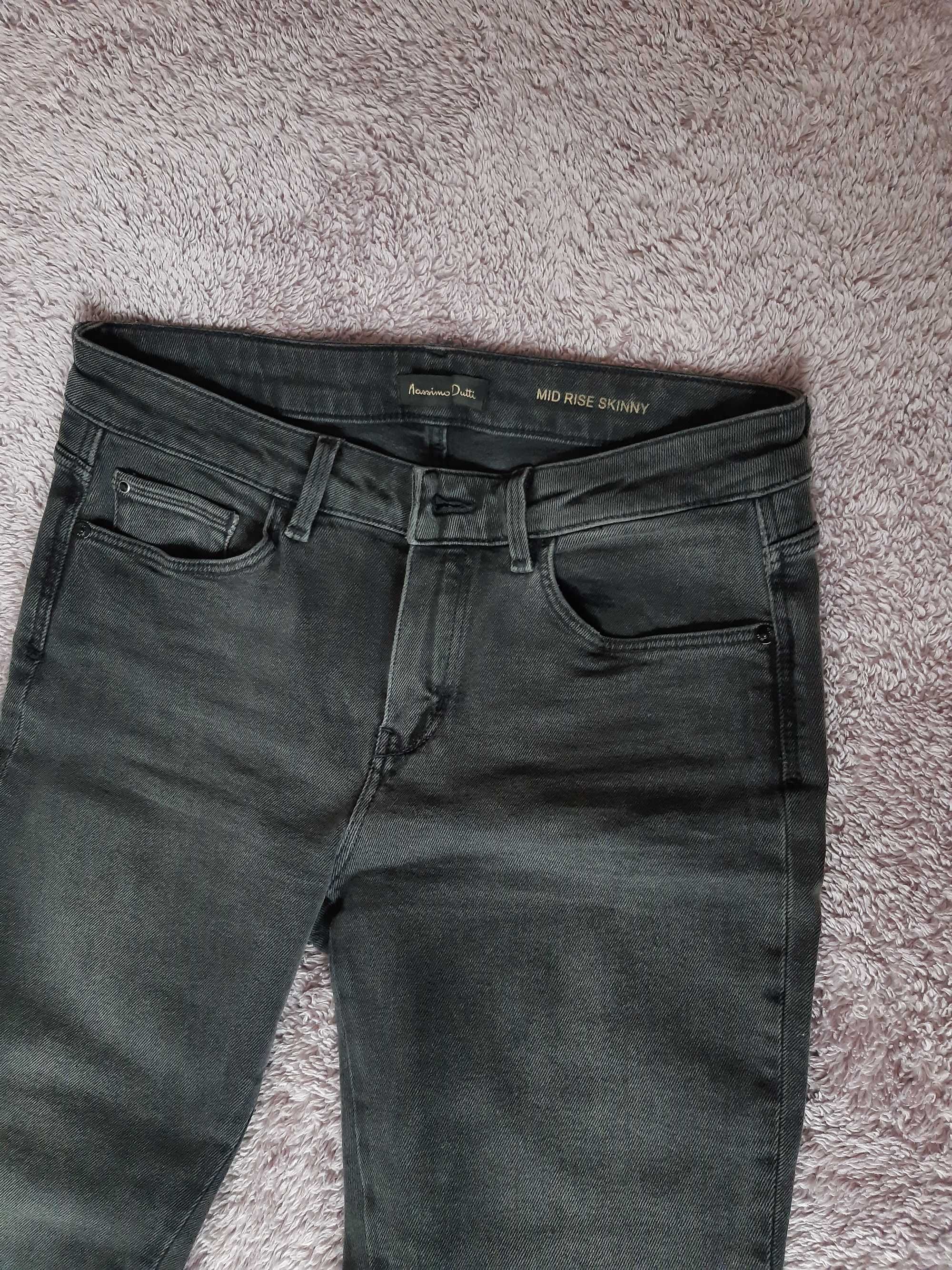 Dżinsy szare Massimo Dutti,damskie