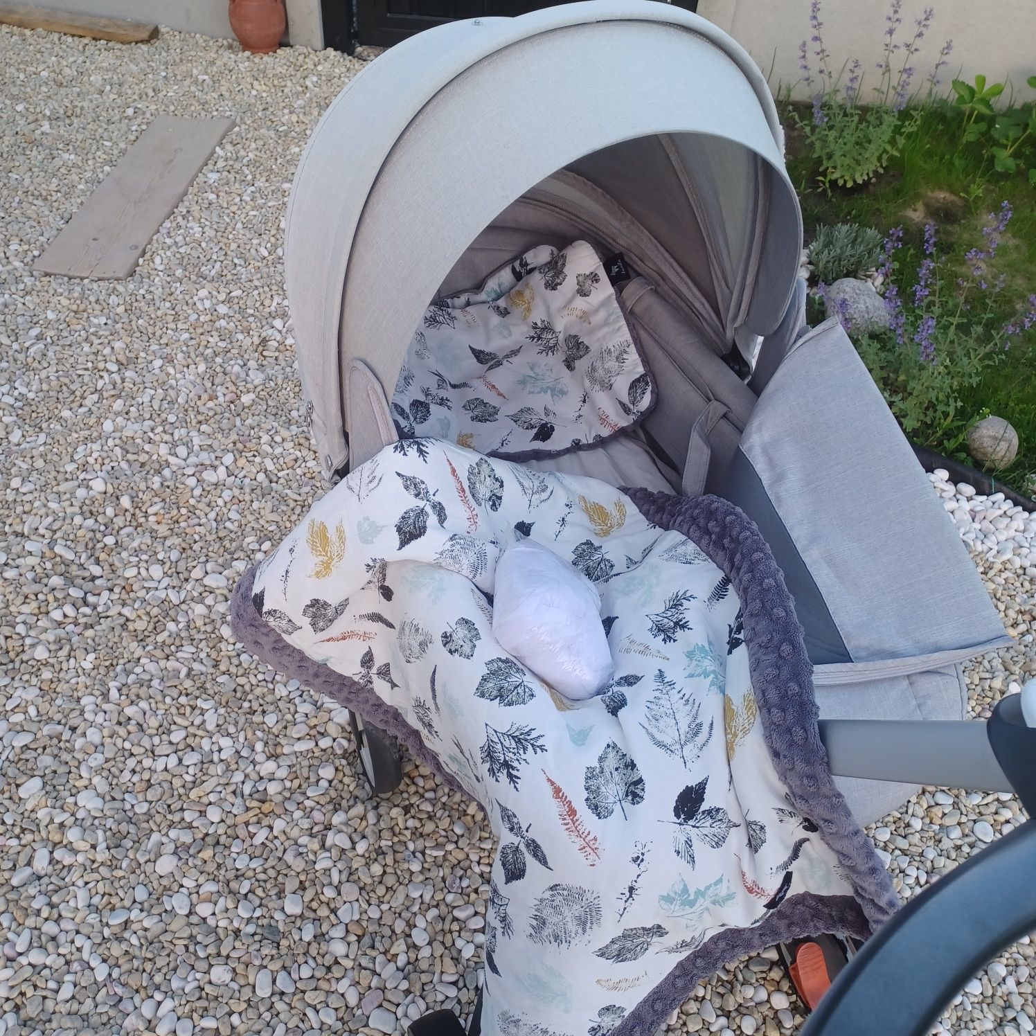Stokke v4 melagne 2w1 plus śpiwór zimowy stokke