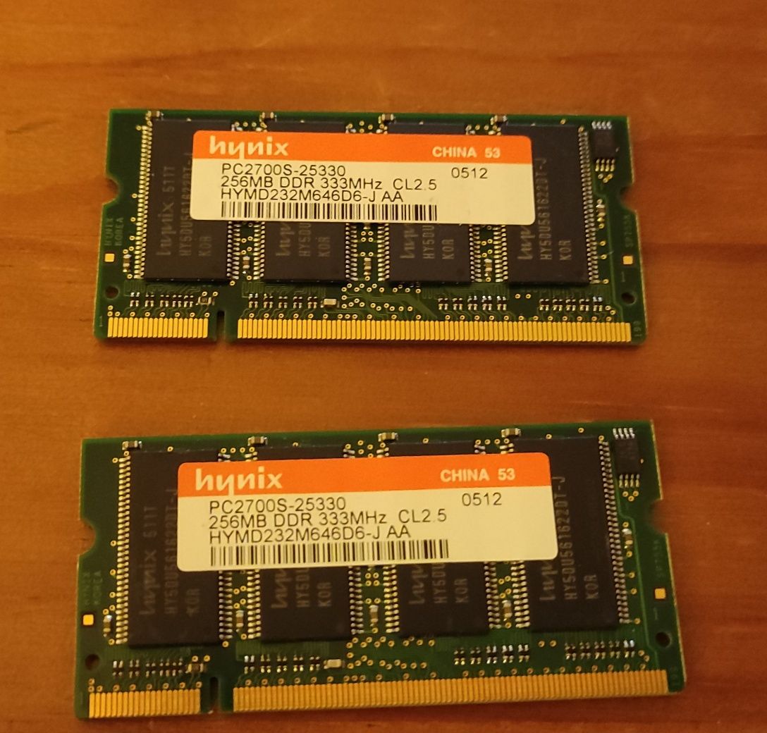 RAM 2x256MB DDR PC2700S 333MHz CL2