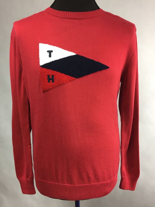 Tommy Hilfiger sweter czerwony XL prezent na święta