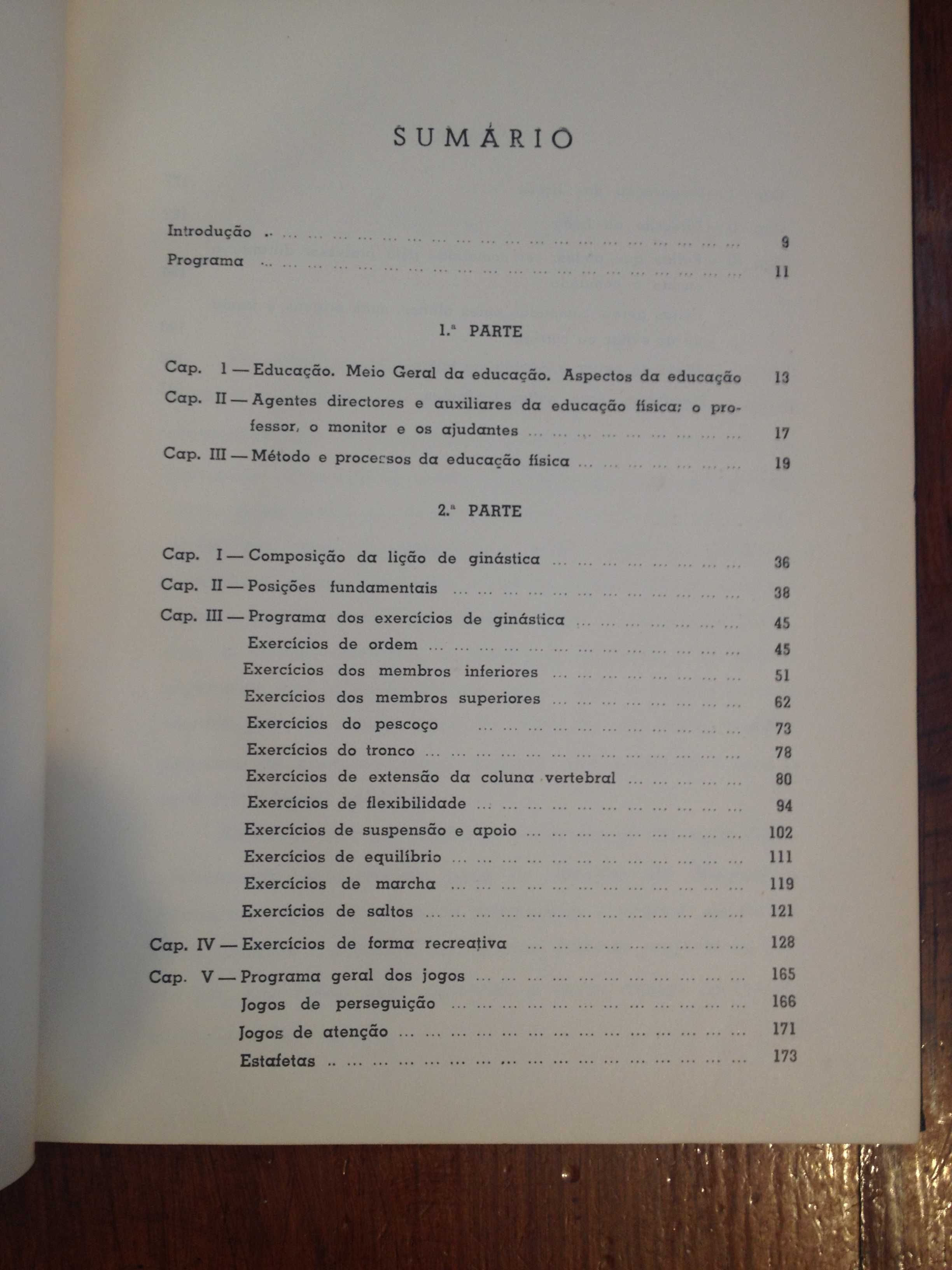 Noções sumárias da Teoria da Educação Física [autografado]