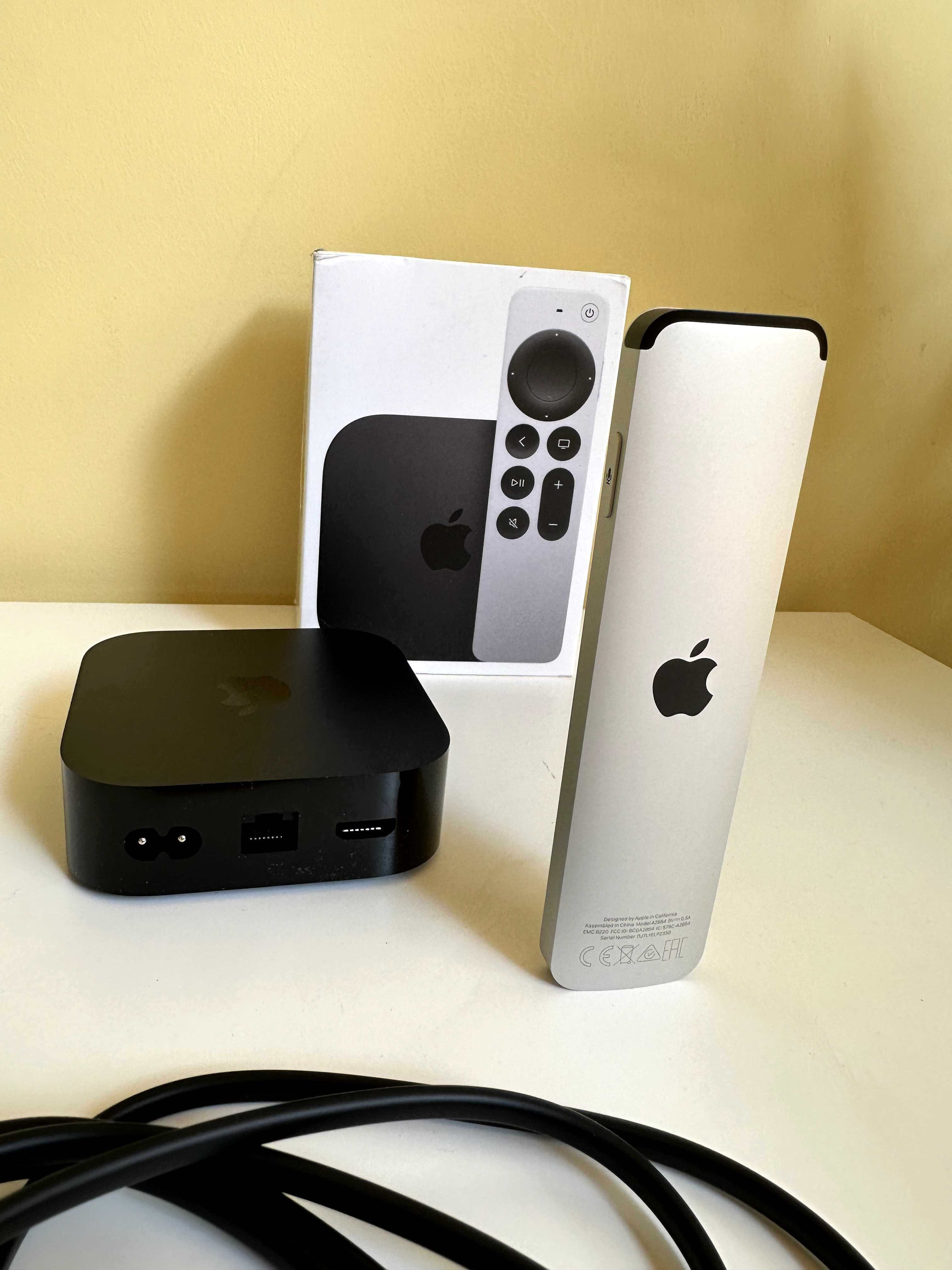 Apple TV 4K 128GB Ethernet 3 Gen, Odtwarzacz MN893MP/A Gwarancja 12.24