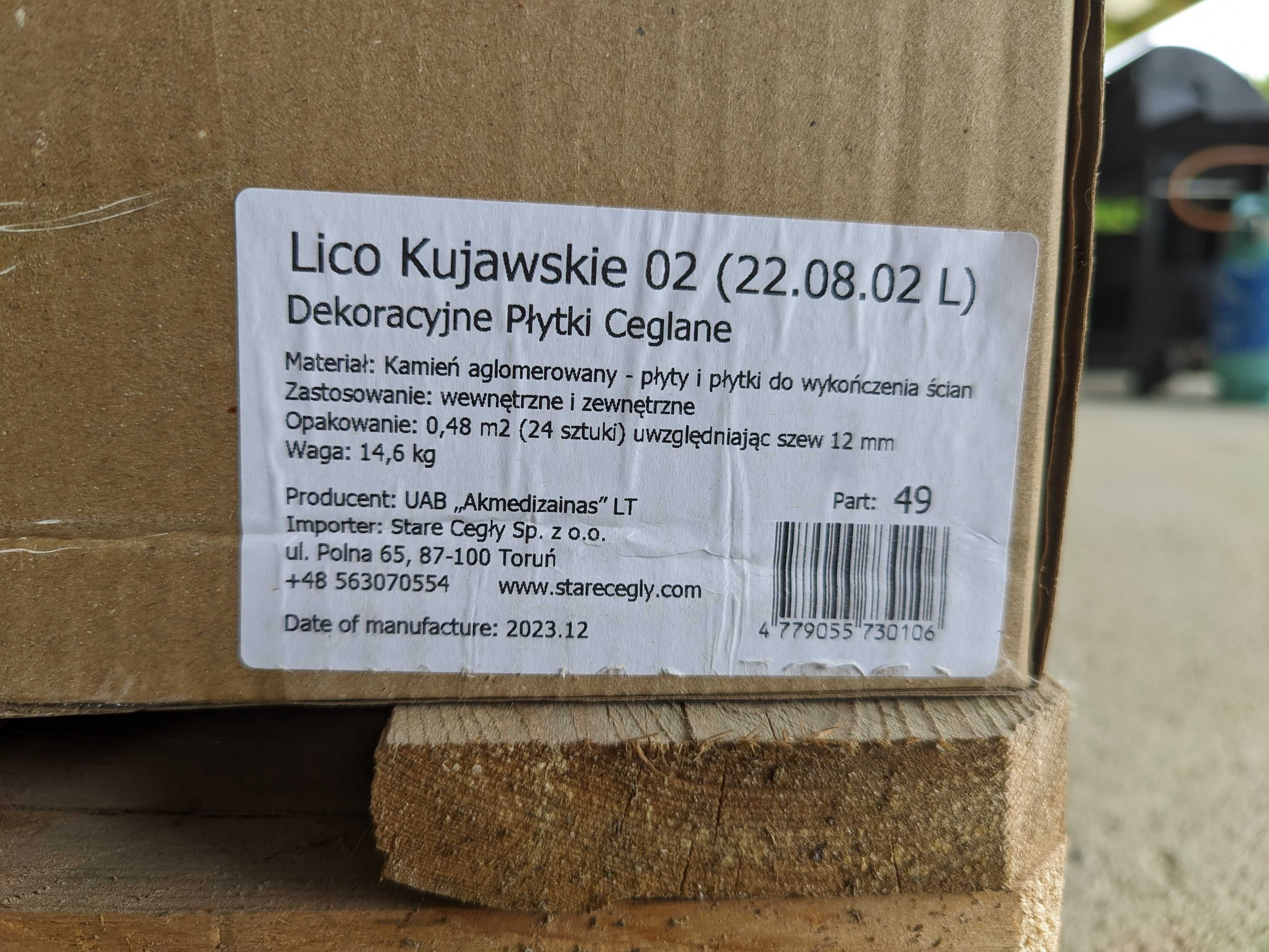 Płytki ceglane "Lico Kujawskie" - starecegly.com - 14 opakowań